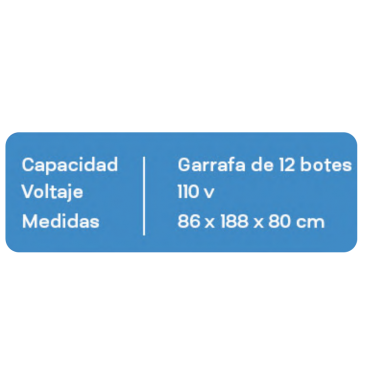 Exhibidor nieve de garrafa (12 botes)